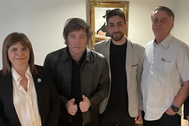 Bullrich también estuvo en la reunión de Milei y Bolsonaro