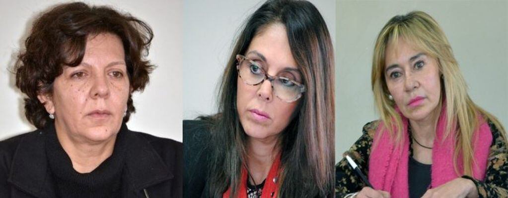 Las juezas Alejandra Tolaba, Ana Carolina Pérez Rojas y María Margarita Nallar, integrantes del TOC N° 3 de Jujuy.