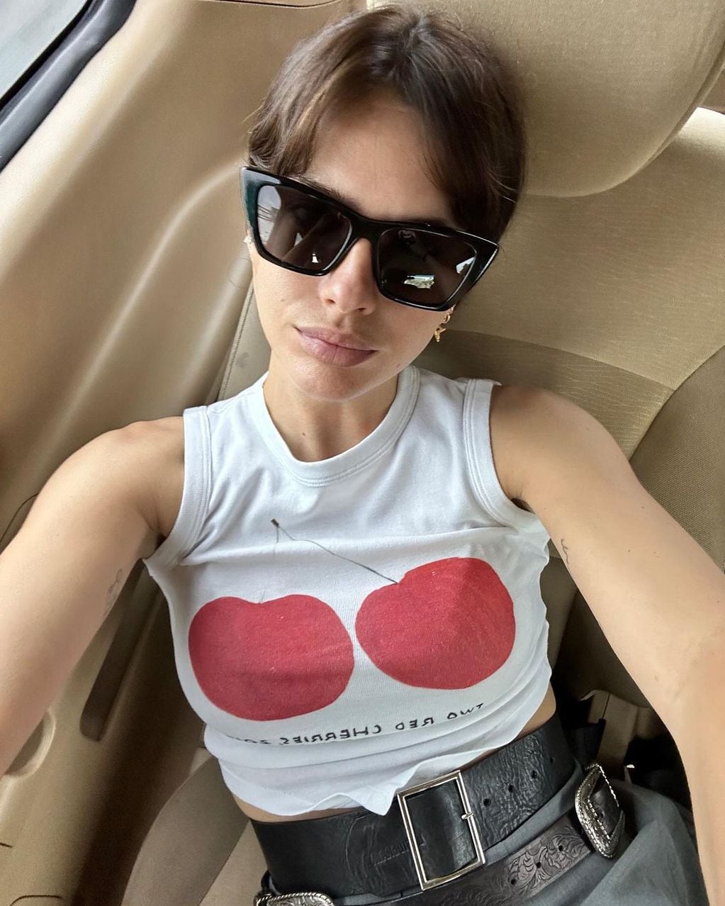 La China Suárez posó para Instagram desde un avión privado y la compararon con Wanda Nara