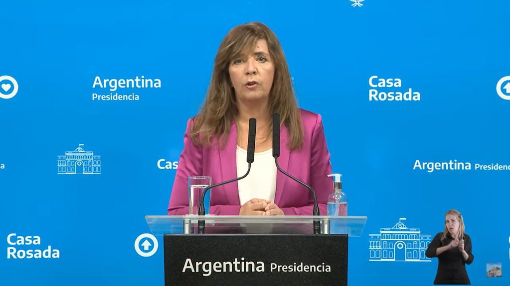 La portavoz de la Presidencia habló en conferencia de prensa y defendió la gestión de Martín Guzmán. 