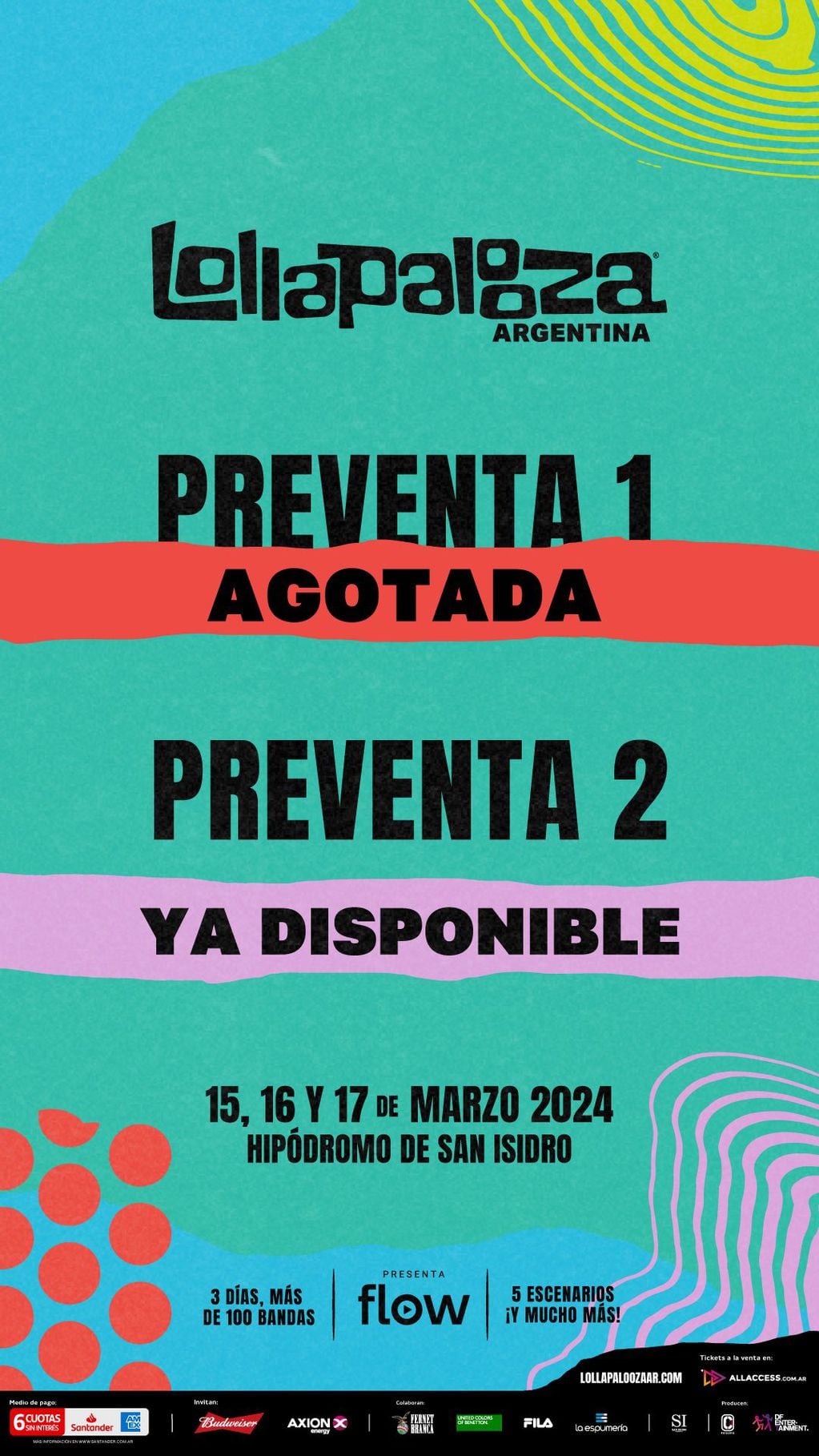 Lollapalooza Argentina 2024: precios