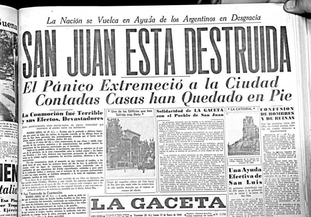 San Juan, así lo reflejaban los diarios de 1944.