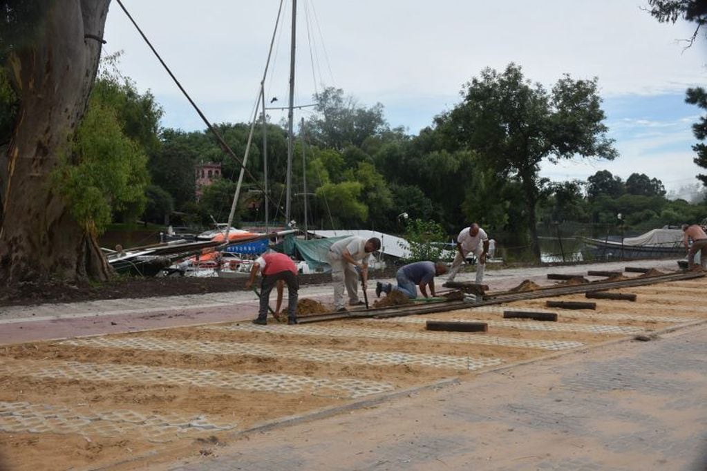 Obras en Camino de la Costa - Crédito: Municipalidad de Gchú