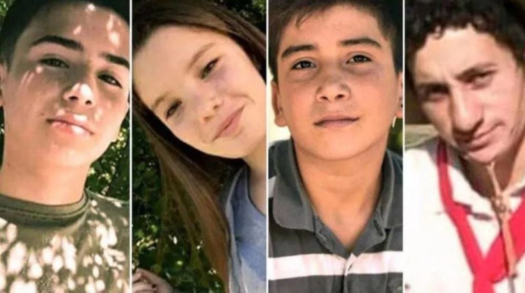 Los cuatro jóvenes fallecidos en San Miguel del Monte (Foto: web)