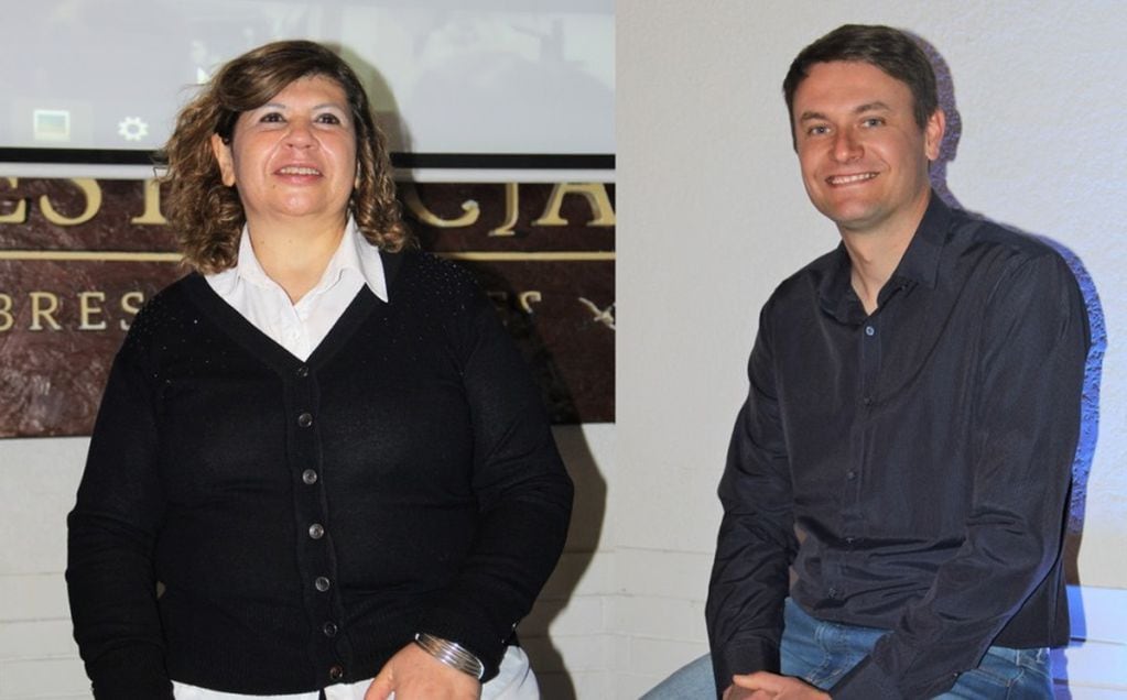 Gladys Raquel Yunes  y Josías Daniel Kowal, precandidatos a concejal Partido Federal en Alvear
