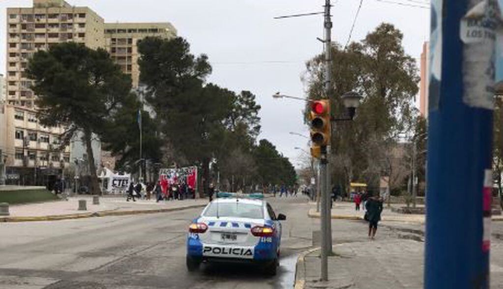 Protesta en Neuquén (web).