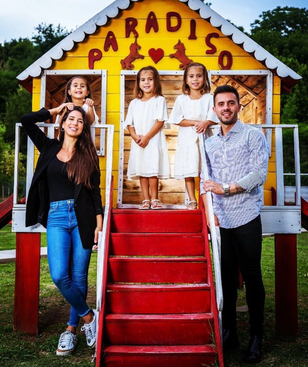 Cinthia Fernández y Matías Defederico tienen tres hijas: Bella, Charis y Francesca