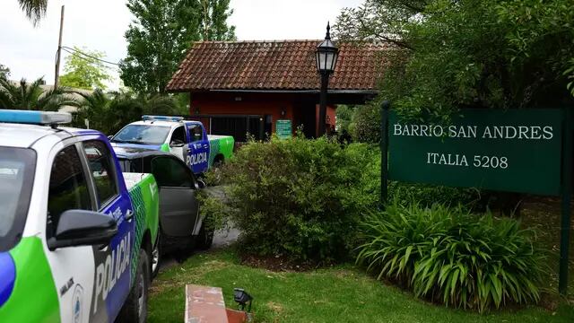 Policía en el country de Maradona