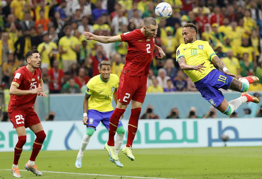 Brasil vs Serbia en el mundial de fútbol Qatar 2022