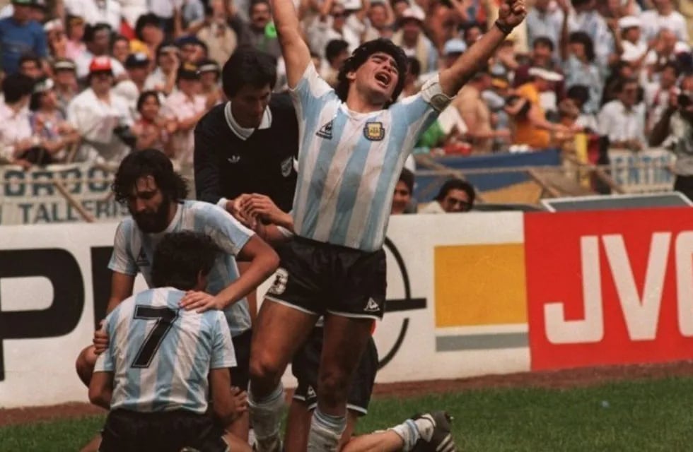El desahogo de la Selección Argentina con el gol de Jorge Burruchaga ante Alemania en la final de 1986.