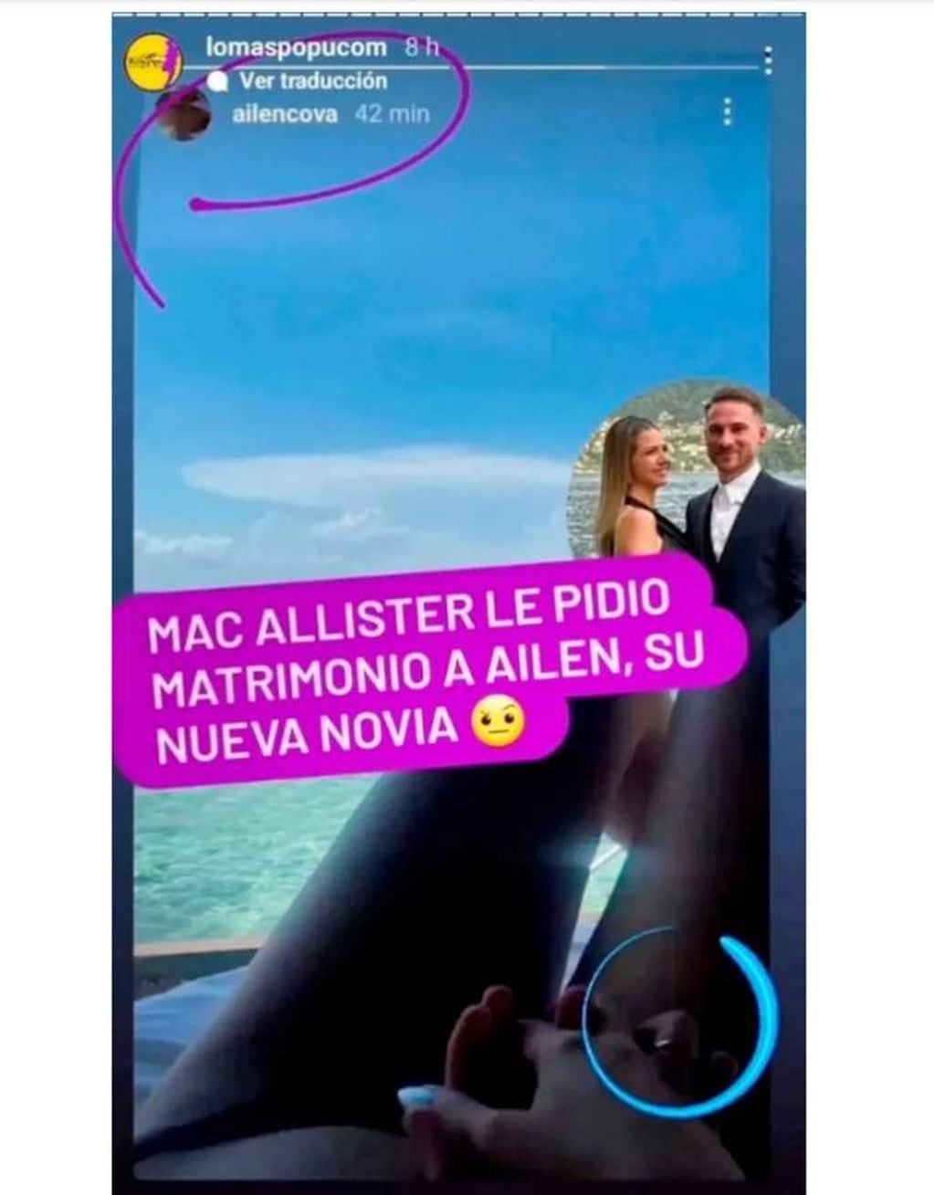 Rumorean que Alexis Mac Allister podría estar comprometido con Ailén Cova.
