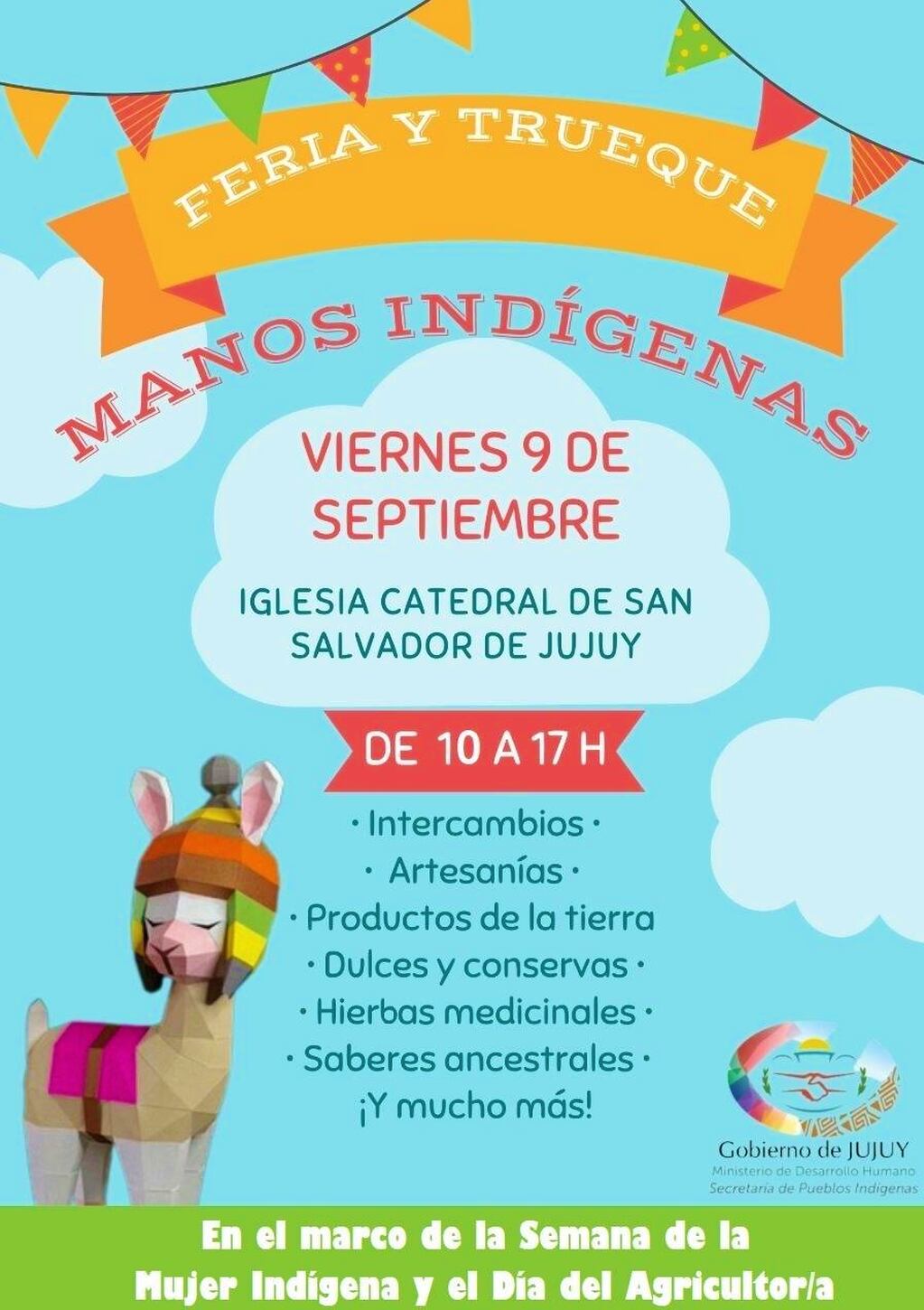 Este viernes habrá una actividad en San Salvador de Jujuy en el marco del Día Internacional de la Mujer Indígena.