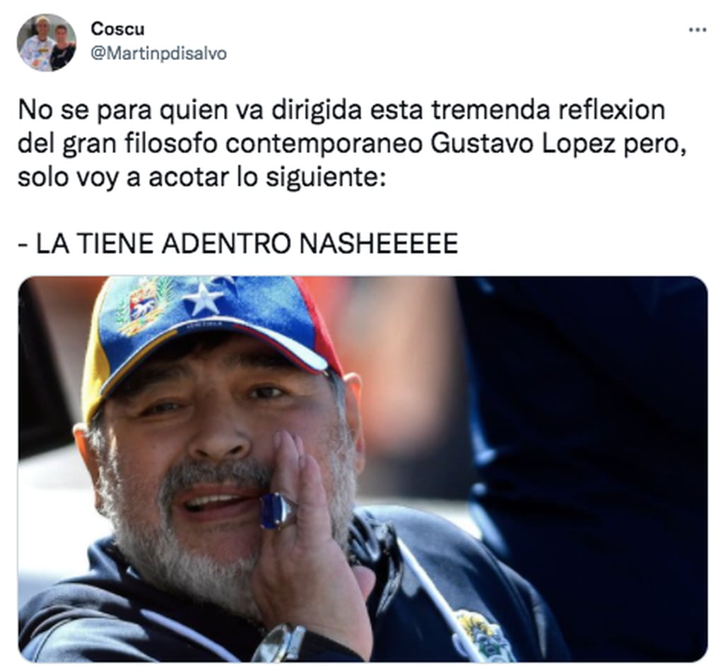 La respuesta de Coscu a Gustavo López.