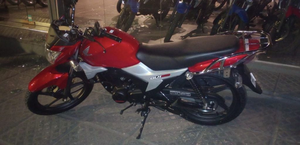 Una de las motocicletas recuperadas en Córdoba.