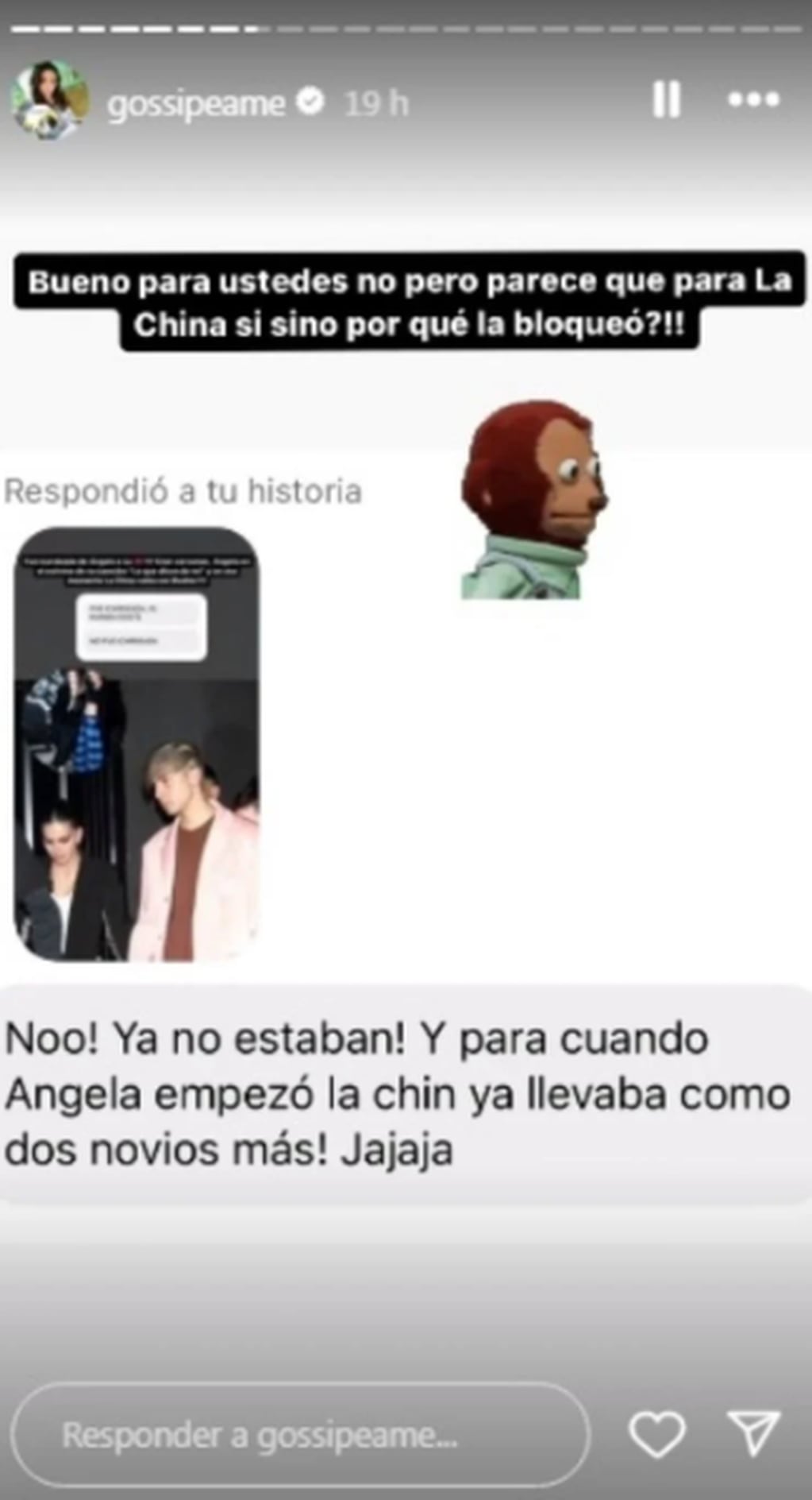 Pochi habló de Ángela Torres y la China Suárez.