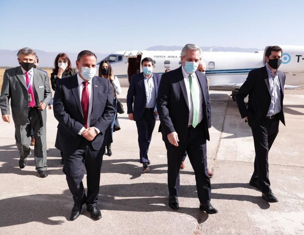 Alberto Fernández en La Rioja. (Foto: Presidencia)