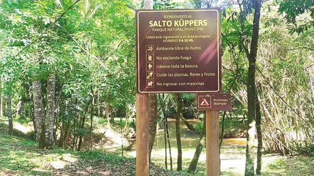 El ministro de Turismo de la provincia recorrerá el Parque Natural Municipal Salto Küppers