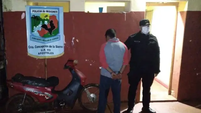 Detuvieron a un joven acusado de robarle la moto a un jubilado en Concepción de la Sierra