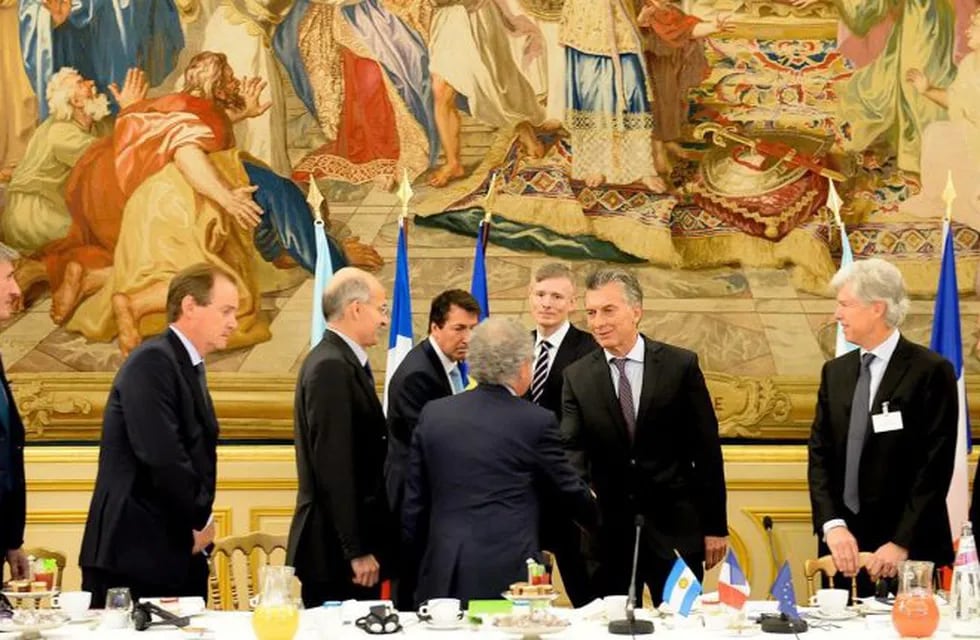 Mauricio Macri se reunió con empresarios previo a su encuentro con Emmanuel Macron.