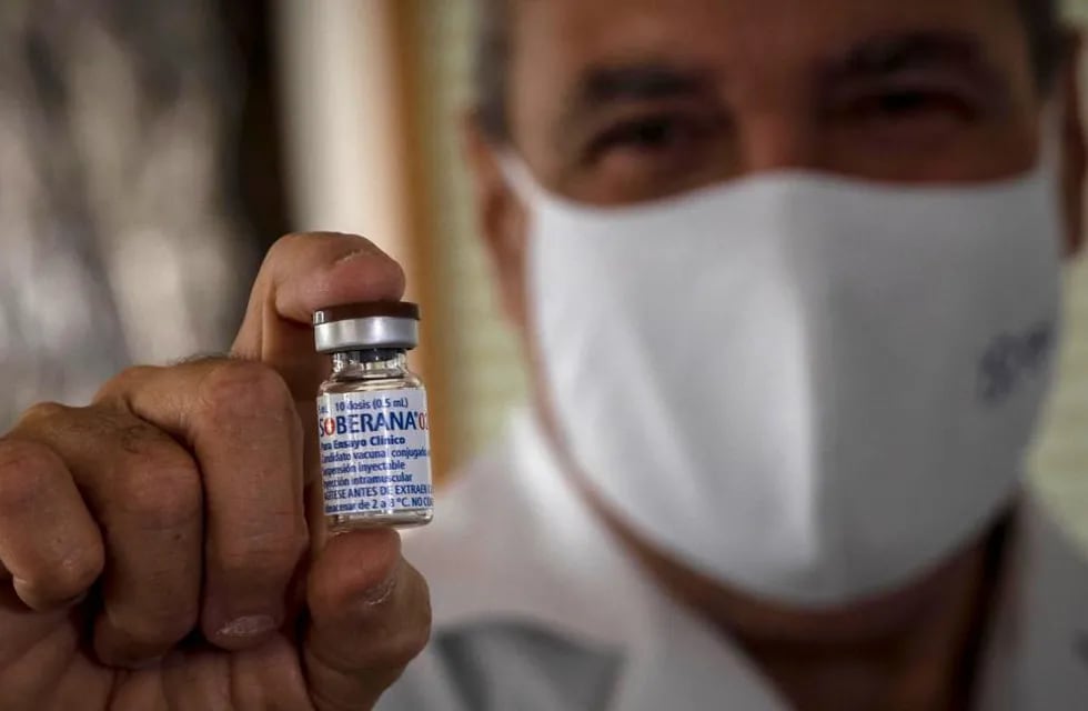 Cuba. Soberana 02, la vacuna tuvo un 62% de eficacia. (AP)