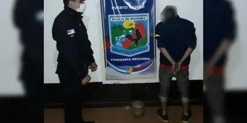 Puerto Iguazú: policía detuvo a un hombre acusado de intentar robar en su vivienda
