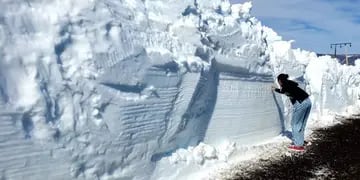 Pared de hielo en Neuquén