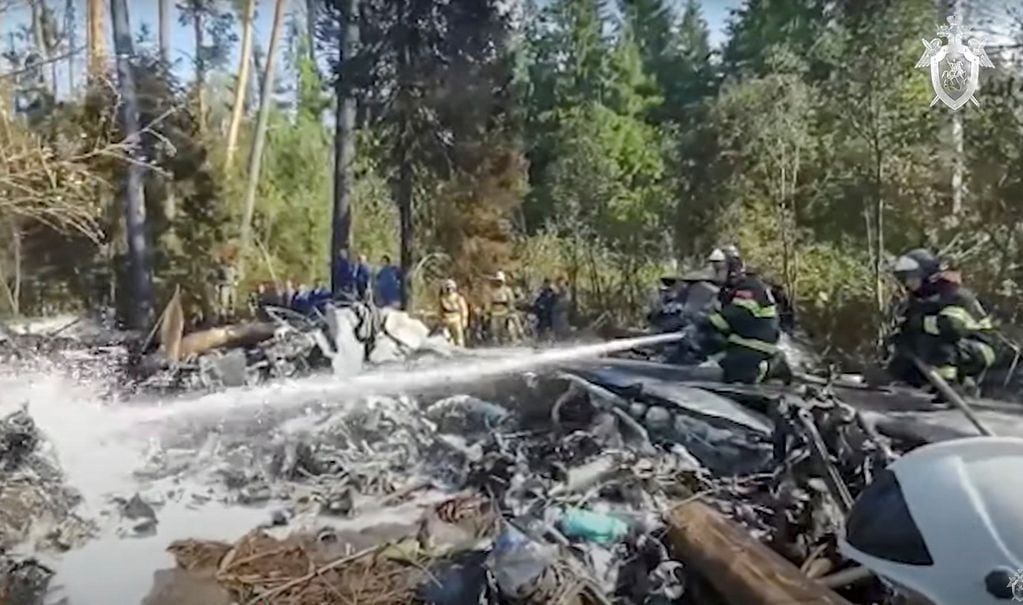 Se estrelló un avión militar ruso en Moscú
