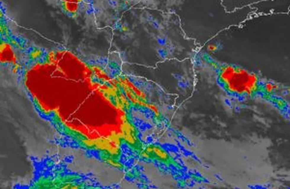 Imagen satelital difundida por el sistema de Alerta Temprana. (MOL)