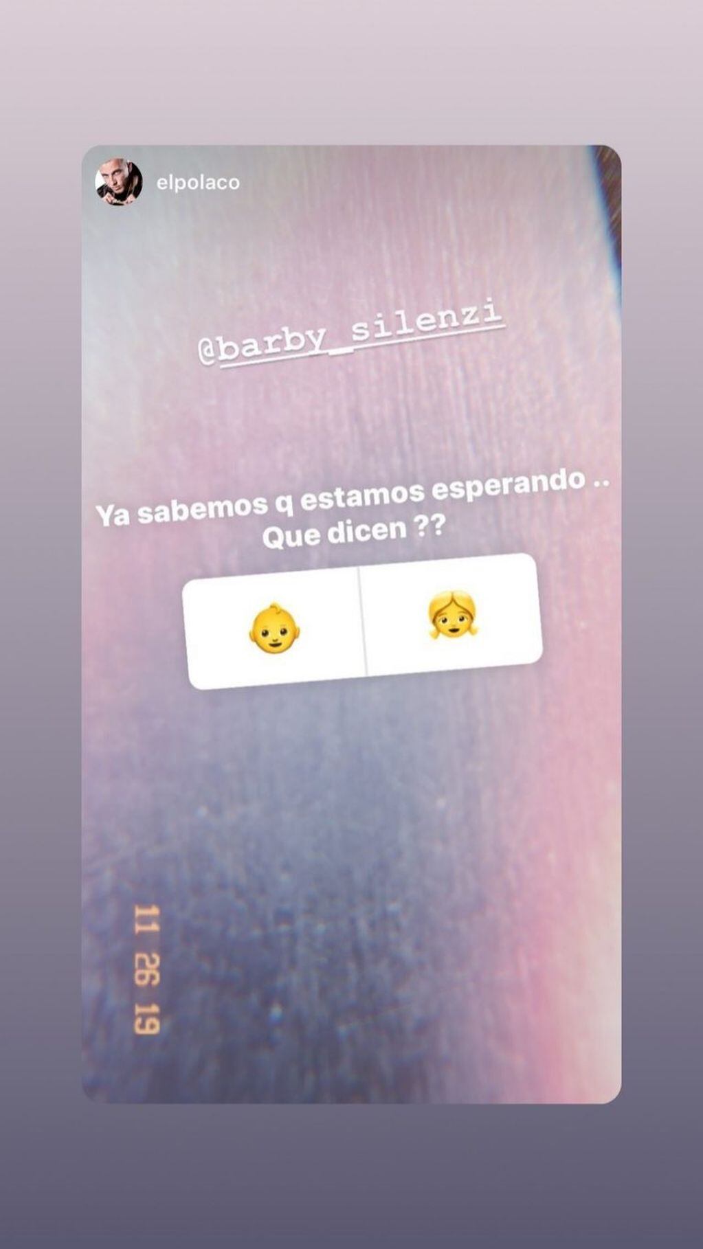 Las stories de Barby Silenzi (Instagram)