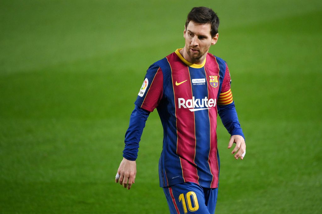 Lionel Messi, durante un partido del FC Barcelona. (Lluis Gene/AFP)