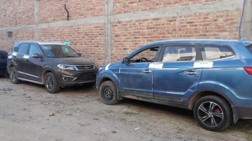 Autos robados en el depósito (crédito: la mañana)