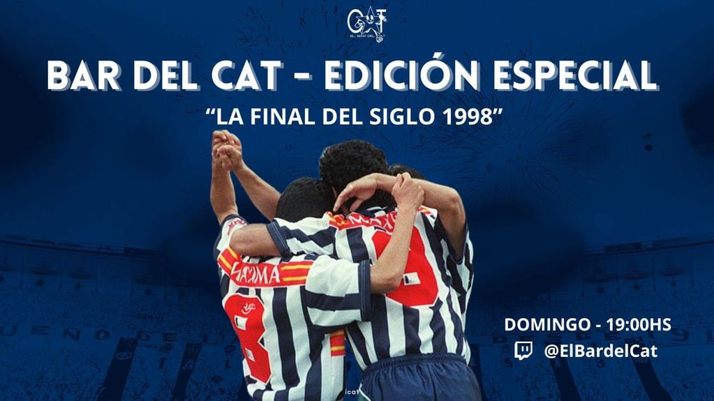 Infografía del festejo por los 25 años de la Final del Siglo de 1998. (El bar del CAT).
