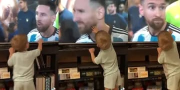 Pedro, el minifanático de Lionel Messi