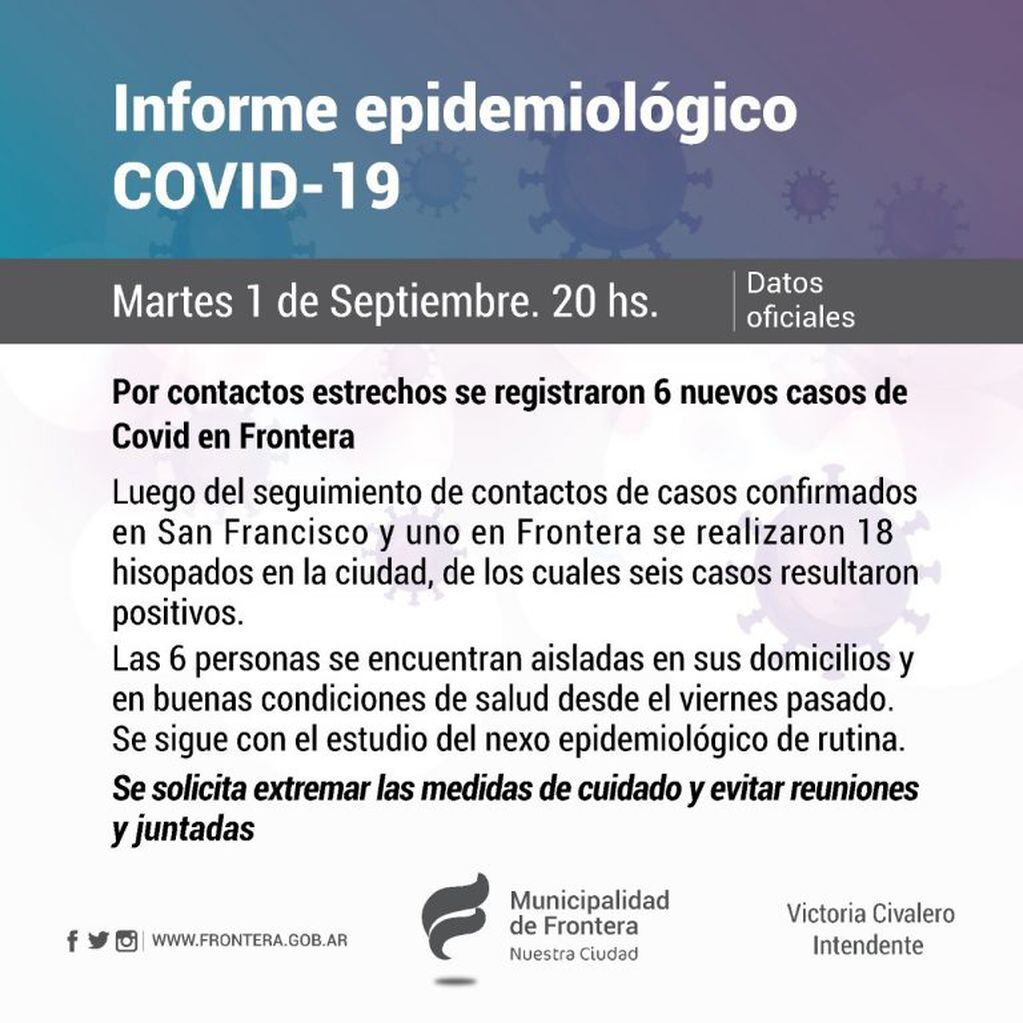 Informe COVID-19 Frontera