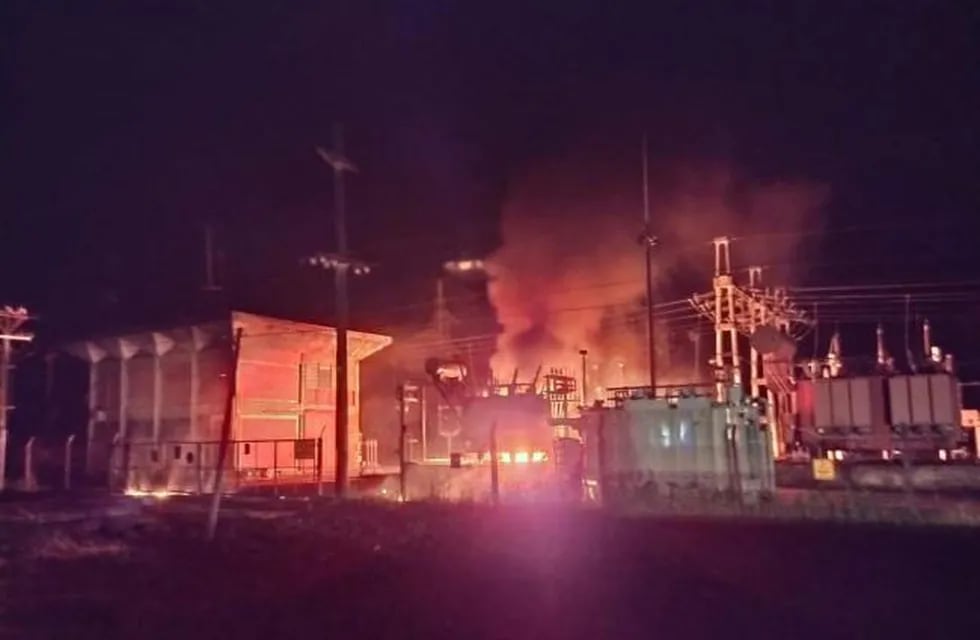 Se incendió la Estación Transformadora de Villa Quinteros.