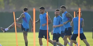 Entrenamiento de la Selección Argentina en Qatar