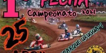 Campeonato de karting y motos de tierra en Puerto Libertad