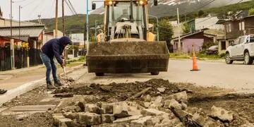 Trabajos de recuperación vial