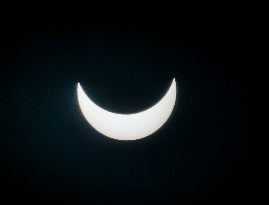 Eclipse solar en la Ciudad de Buenos Aires.