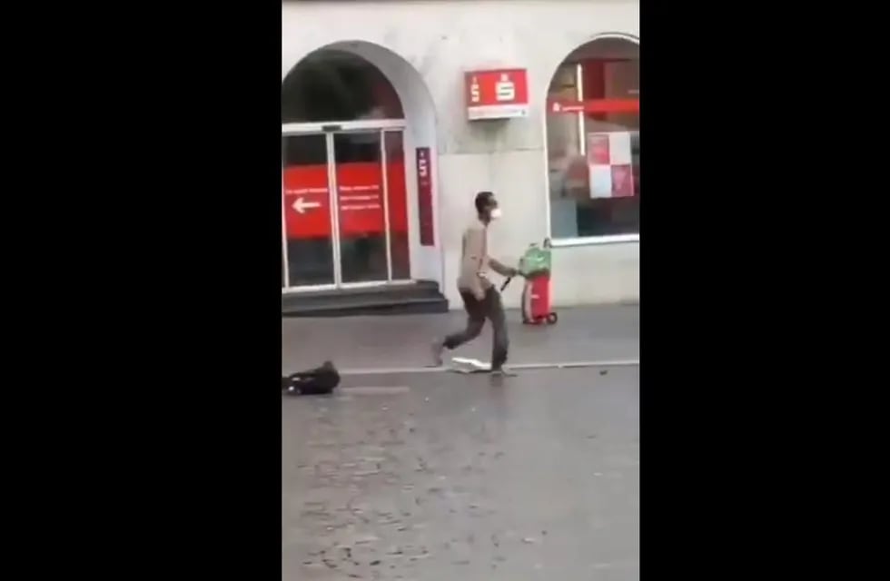 Alemania. El agresor fue detenido (Captura de video).