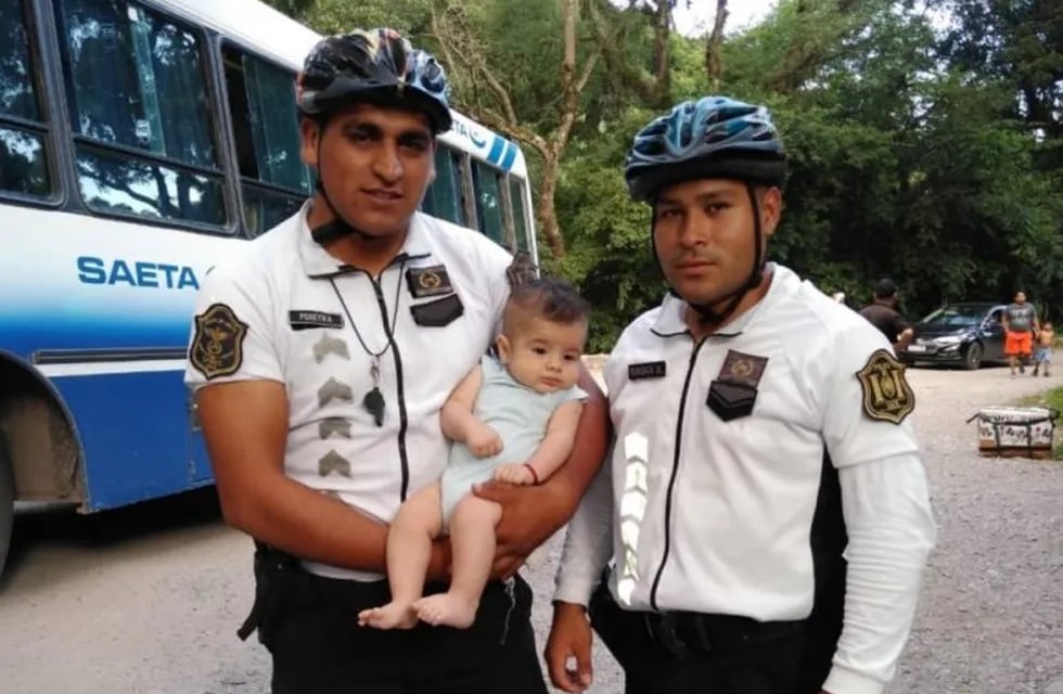 Policías héroes en Salta. (Prensa Policía de Salta)