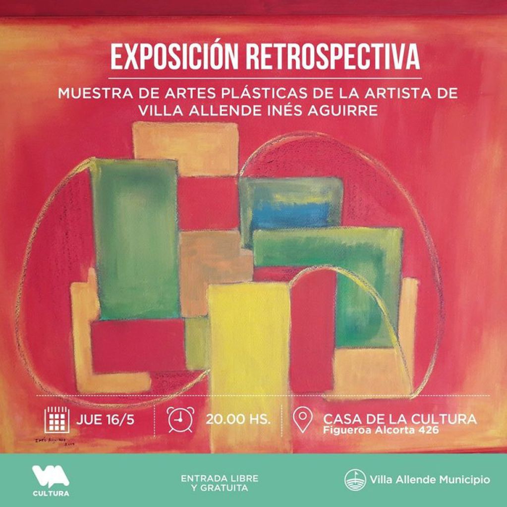 Exposición de la artista Inés Aguirre en Villa Allende.