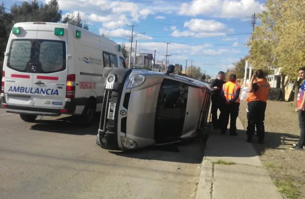 accidente de tránsito esta tarde en Caleta Olivia