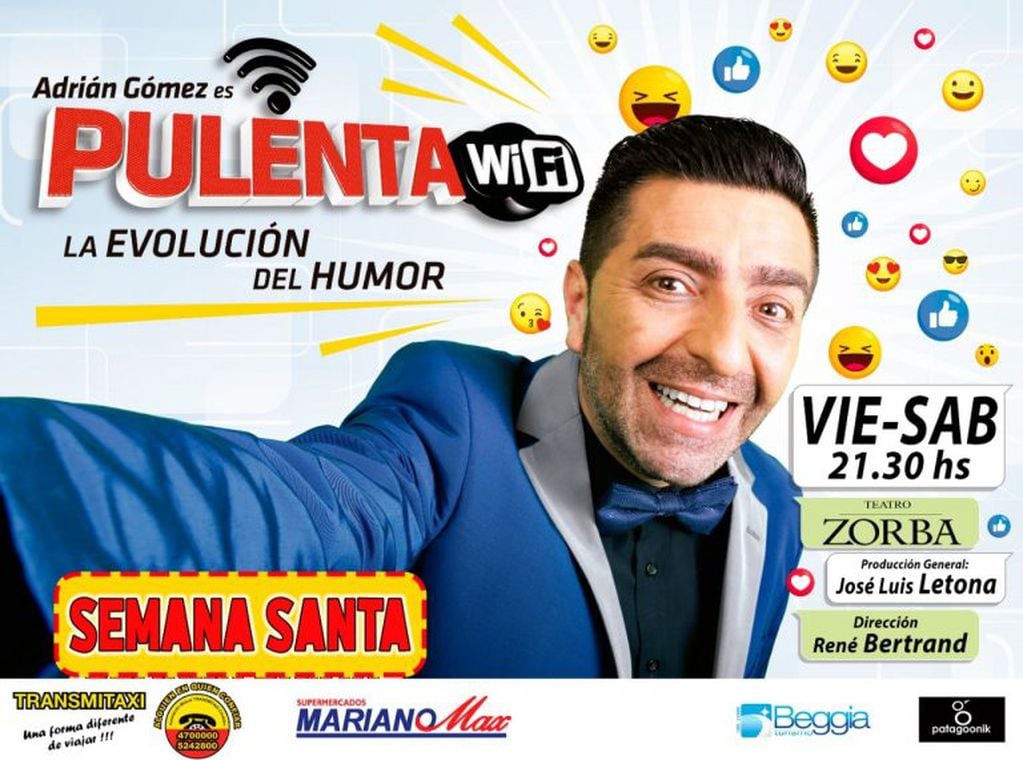 Adrián Gómez presenta Pulenta Wi Fi en Villa Carlos Paz.