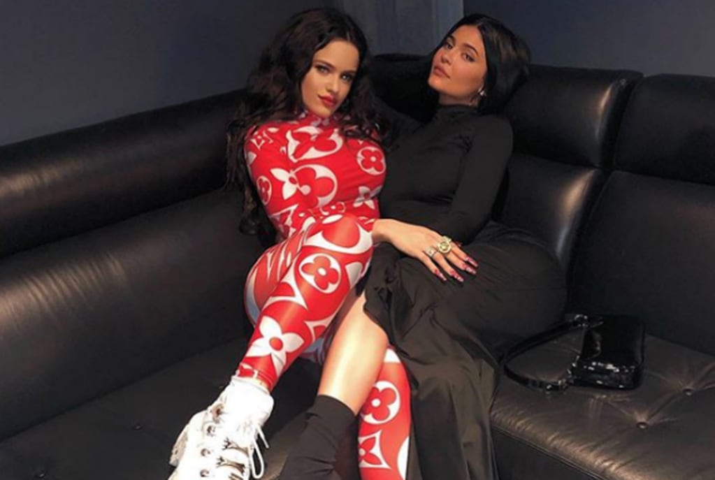 Rosalía y Kylie Jenner. Conexión total. (Instagram)