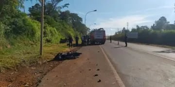 Accidente fatal en Oberá: un motociclista perdió la vida