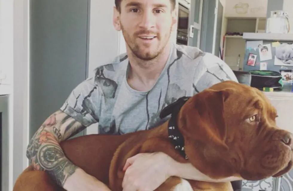 Messi y su perro Hulk