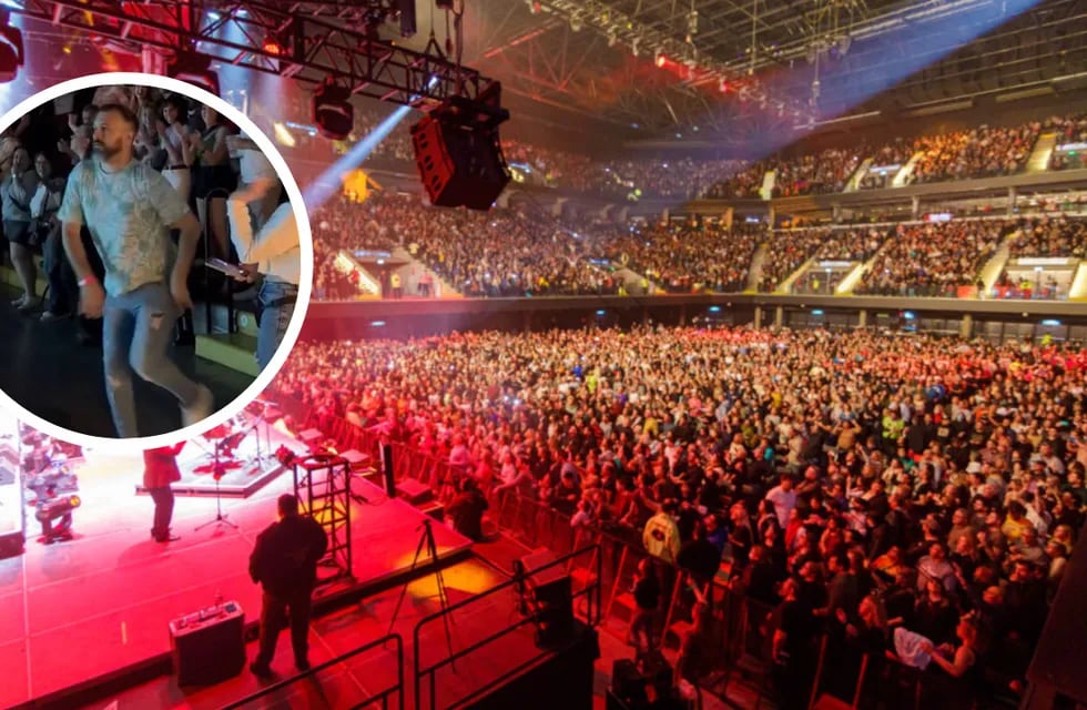 Los Palmeras tocaron el fin de semana en el Movistar Arena y un fan lo celebró de una extraña manera.