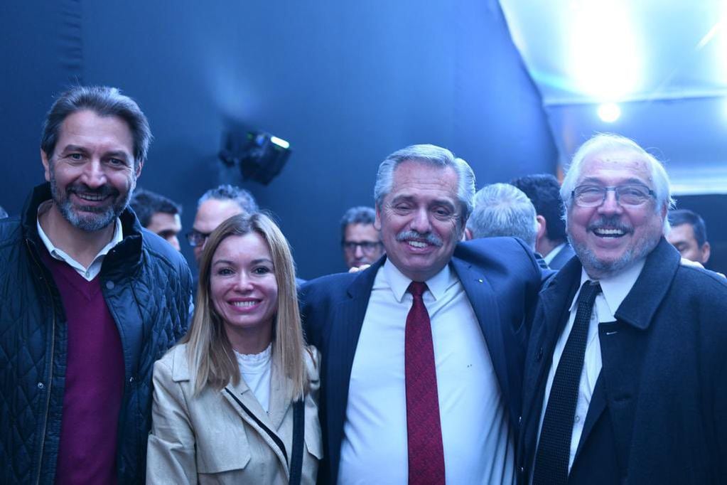 Frente de Todos: Pablo Carro, Gabriela Estévez, Alberto Fernández y Eduardo Fernández en Córdoba. (Frente de Todos)
