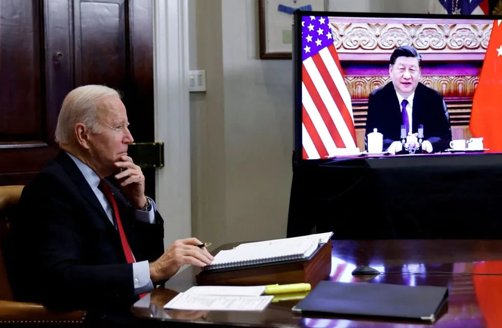 Joe Biden y XI Jinping, presidentes de EE.UU. y China respectivamente. Foto: Los Andes.
